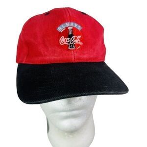 Always Coca Cola Mens Red 100% Cotton Wear Guard Baseball Hat One Size